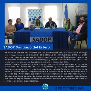 Lee más sobre el artículo SADOP SDE, suma nuevo convenio con UPCN.